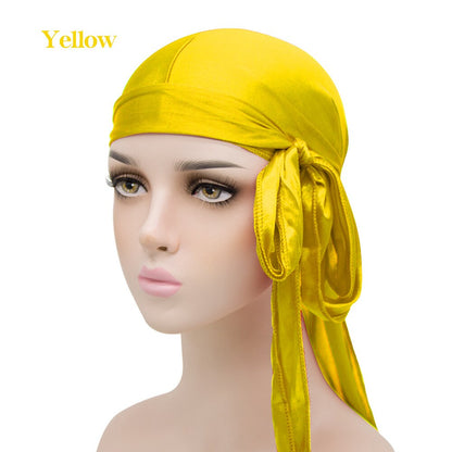 Unisex Men Women Silk Durag Headwear