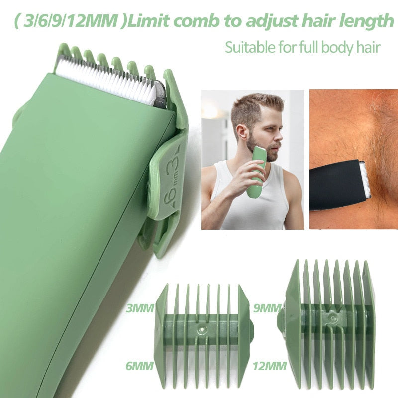 Waterproof Body Hair Trimmer Shaver for Men Trimmer