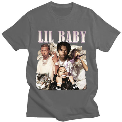 Oversized Vintage Graphic Lil Baby T Shirts