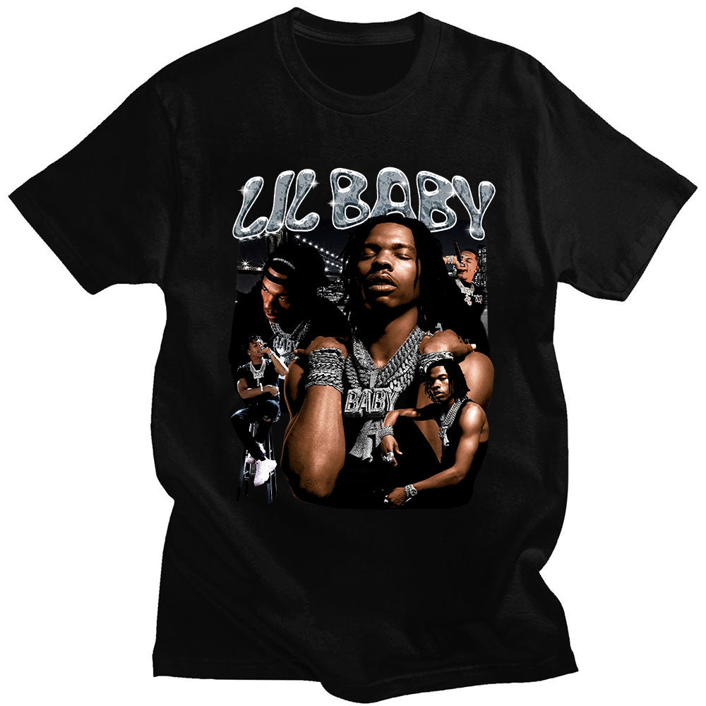 Oversized Vintage Graphic Lil Baby T Shirts