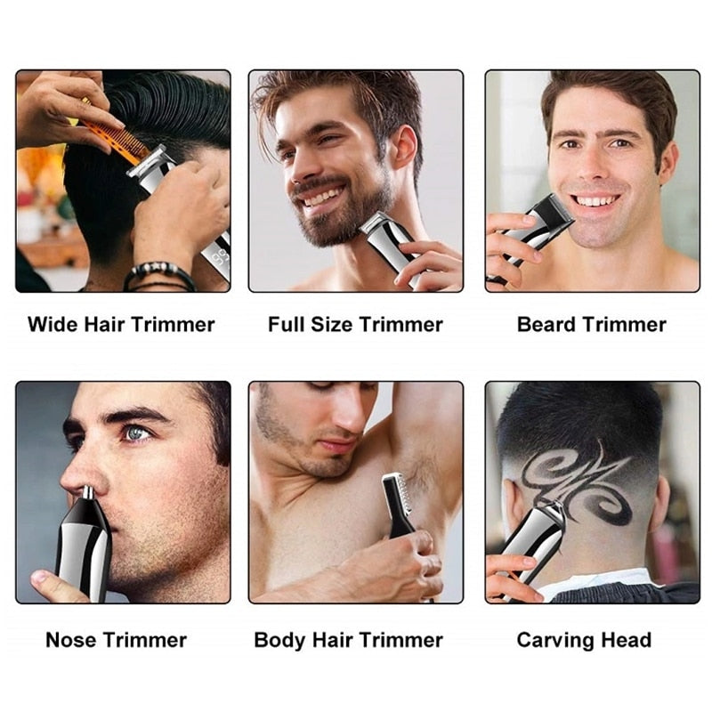 All In One Beard Hair Trimmer Grooming Kit For Men