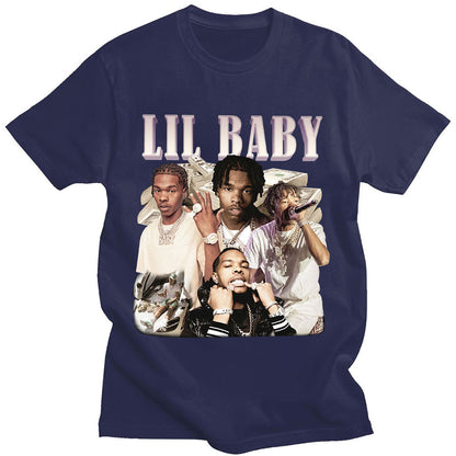 Oversized Vintage Graphic Lil Baby T Shirts