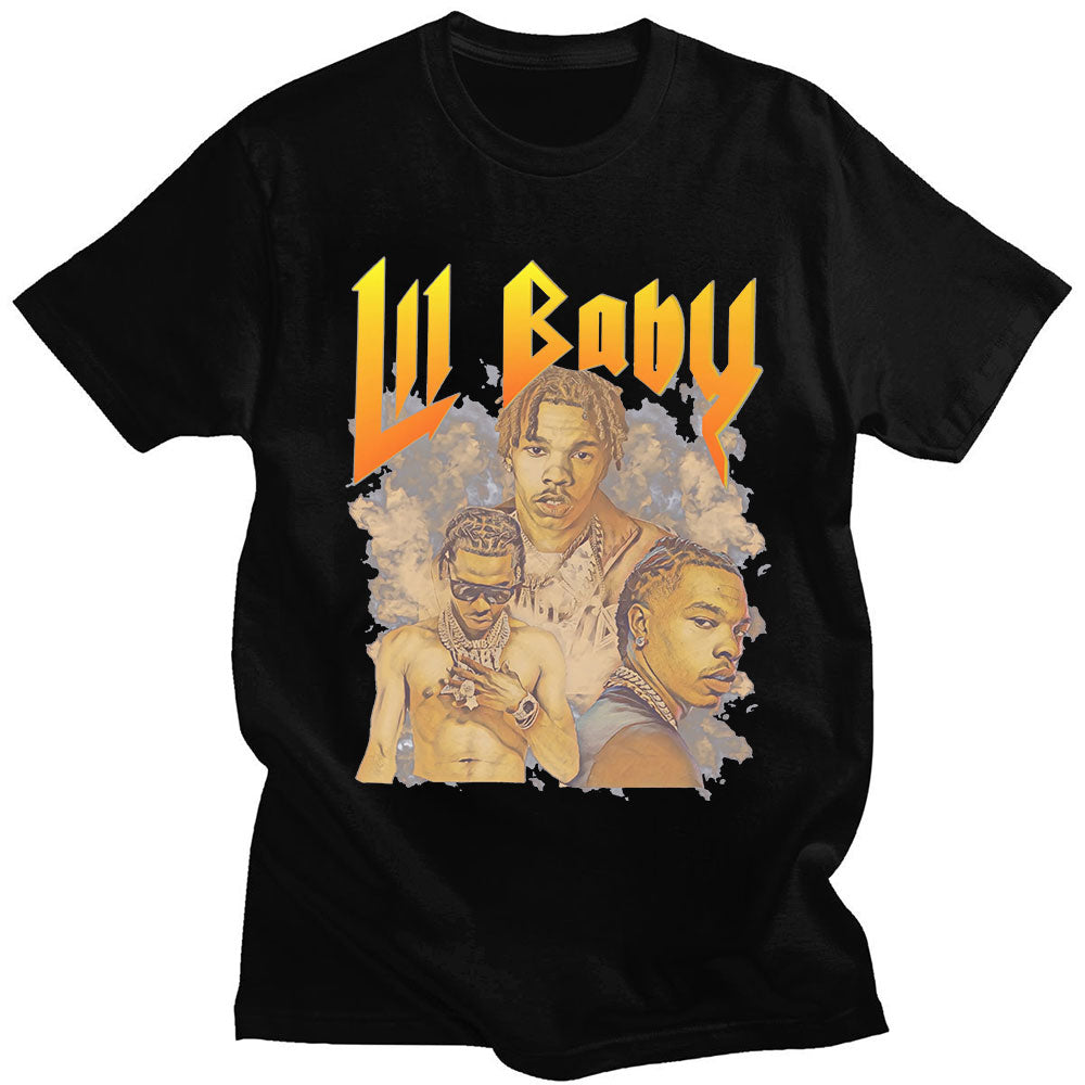 Oversized Vintage Graphic Lil Baby T Shirts