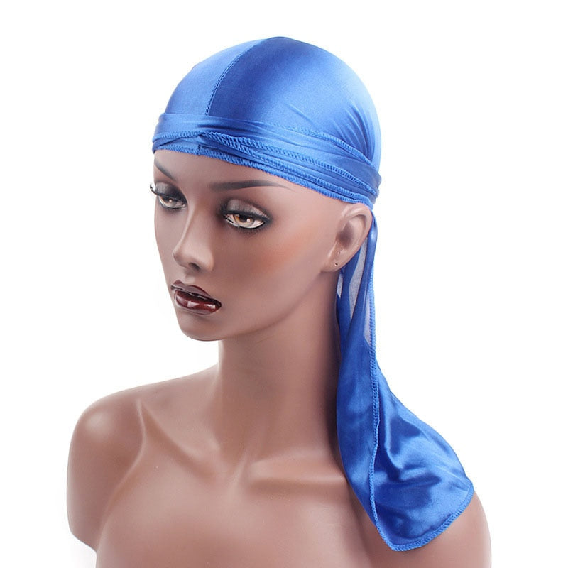 Unisex Men Women Silk Durag Headwear