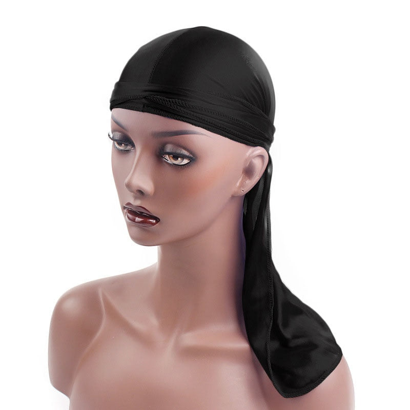 Unisex Men Women Silk Durag Headwear