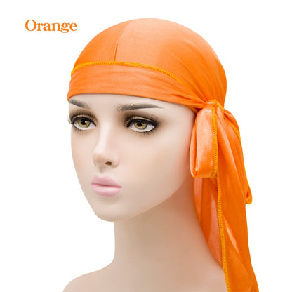 Unisex Men Women Silk Durag Headwear