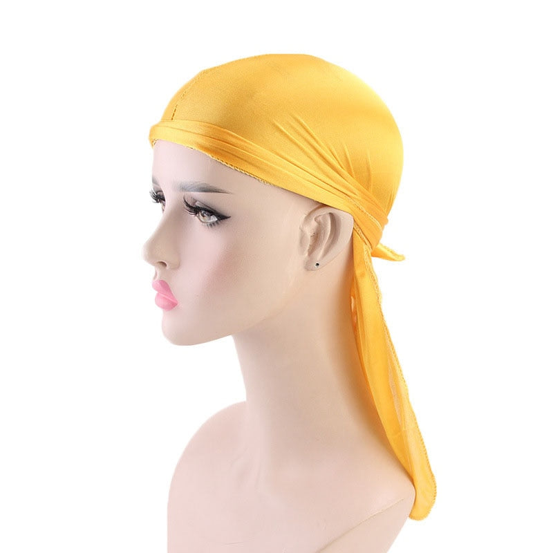 Unisex Men Women Silk Durag Headwear