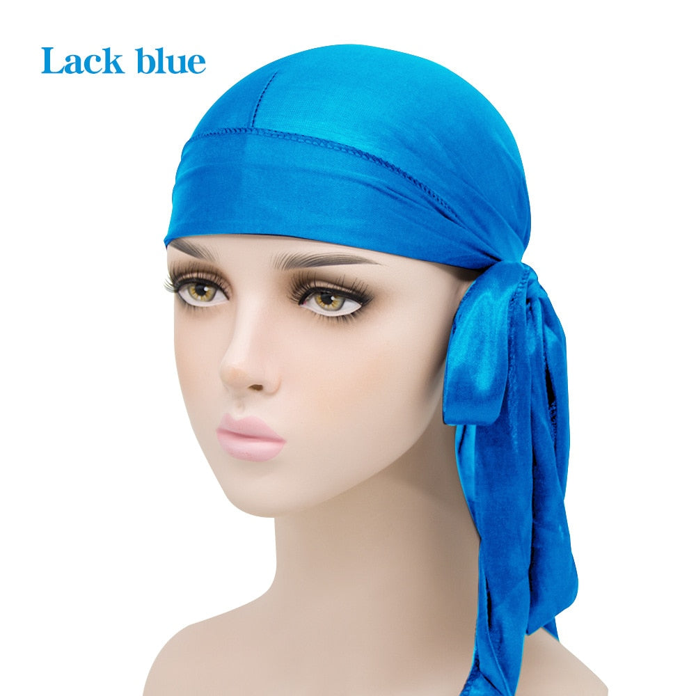 Unisex Men Women Silk Durag Headwear