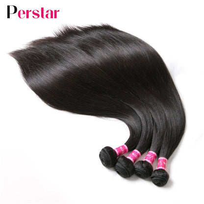 Peruvian Hair Straight Bundles Human Hair Extension 1/3/4 Pcs Natural Color 8-32 Inch