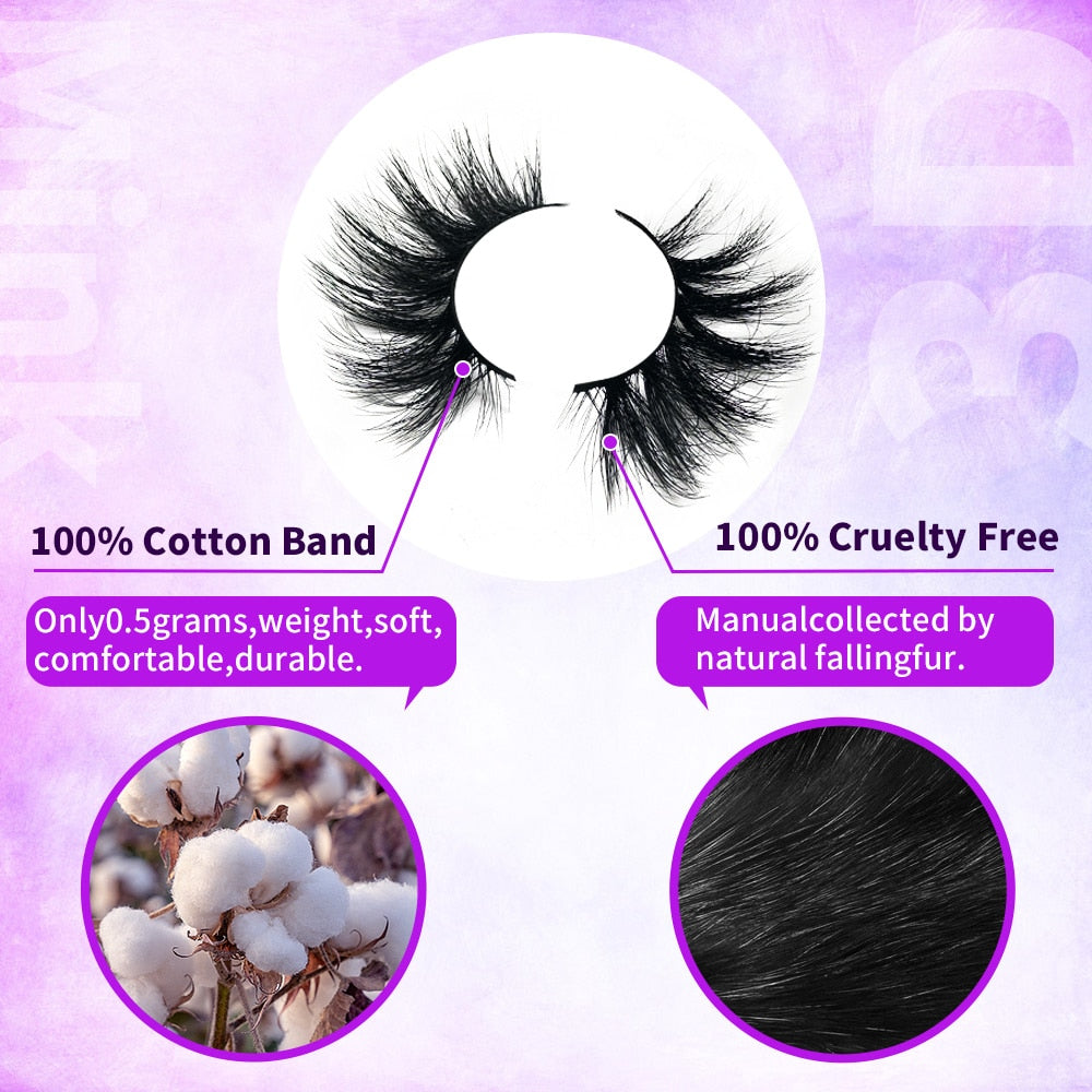 Wholesale 20/30/40/50Pairs Eyelashes 3D Mink Lashes