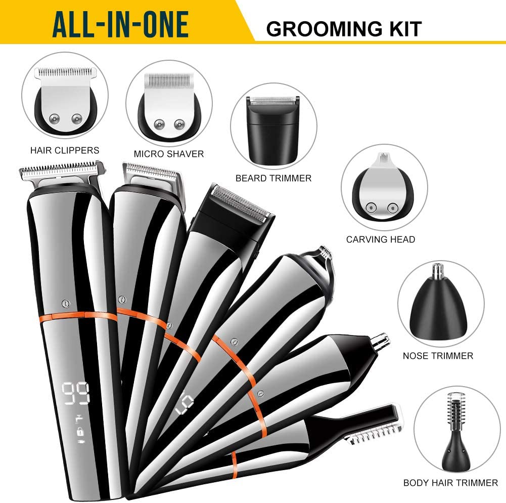 All In One Beard Hair Trimmer Grooming Kit For Men