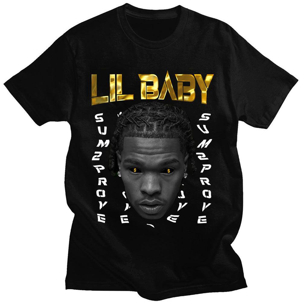 Oversized Vintage Graphic Lil Baby T Shirts