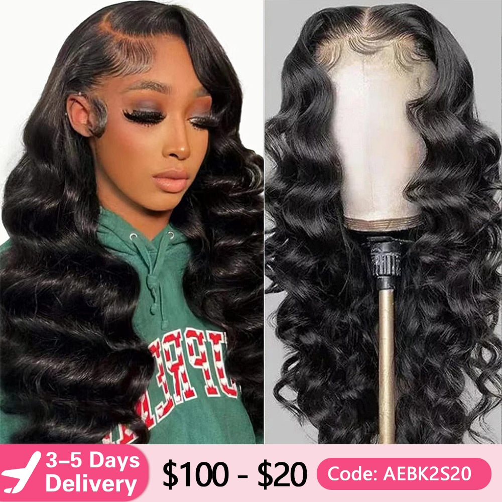 Loose Deep Wave Wigs Human Hair 32Inch Lace Frontal Human Hair Wigs 5x5 Loose Wave Closure Wigs 13x6 Lace Frontal Wigs