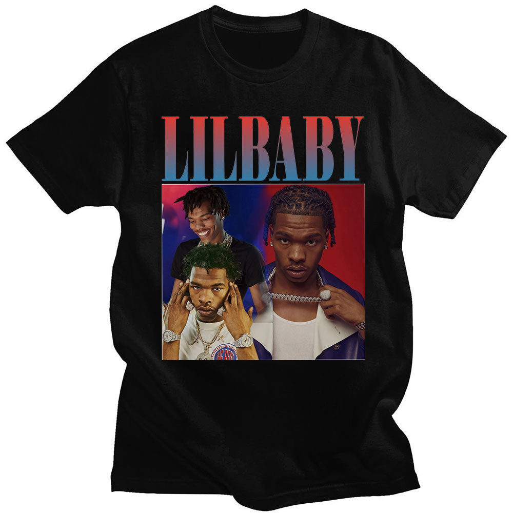 Oversized Vintage Graphic Lil Baby T Shirts