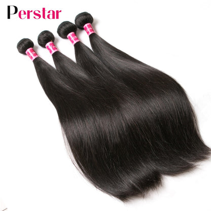 Peruvian Hair Straight Bundles Human Hair Extension 1/3/4 Pcs Natural Color 8-32 Inch