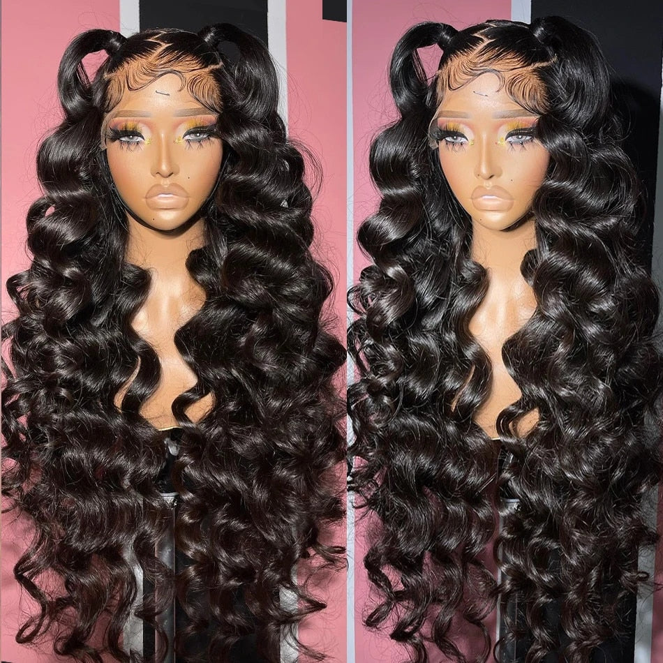 Loose Deep Wave Wigs Human Hair 32Inch Lace Frontal Human Hair Wigs 5x5 Loose Wave Closure Wigs 13x6 Lace Frontal Wigs