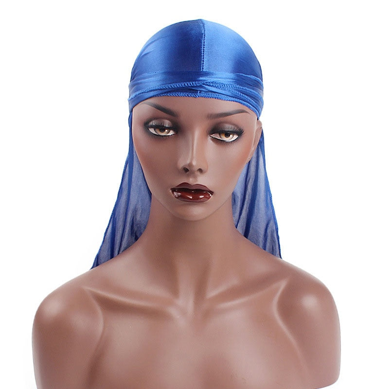 Unisex Men Women Silk Durag Headwear