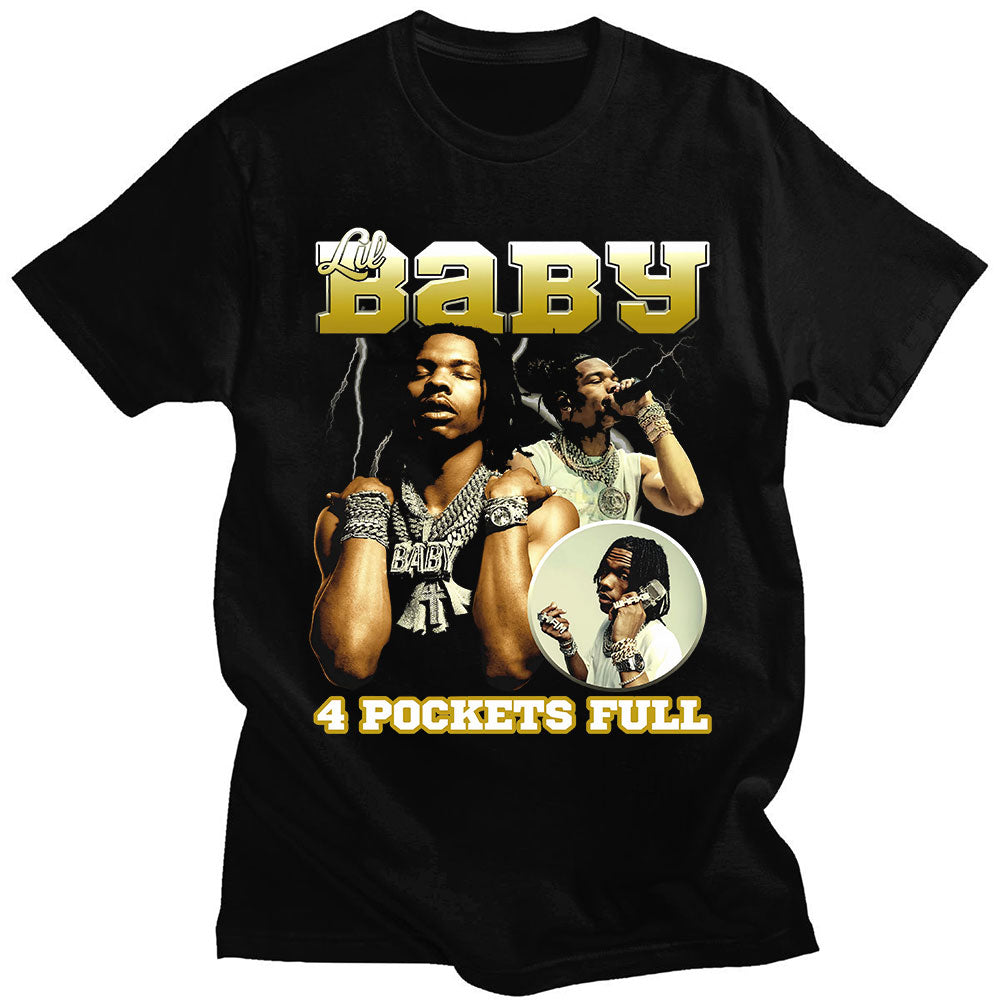 Oversized Vintage Graphic Lil Baby T Shirts