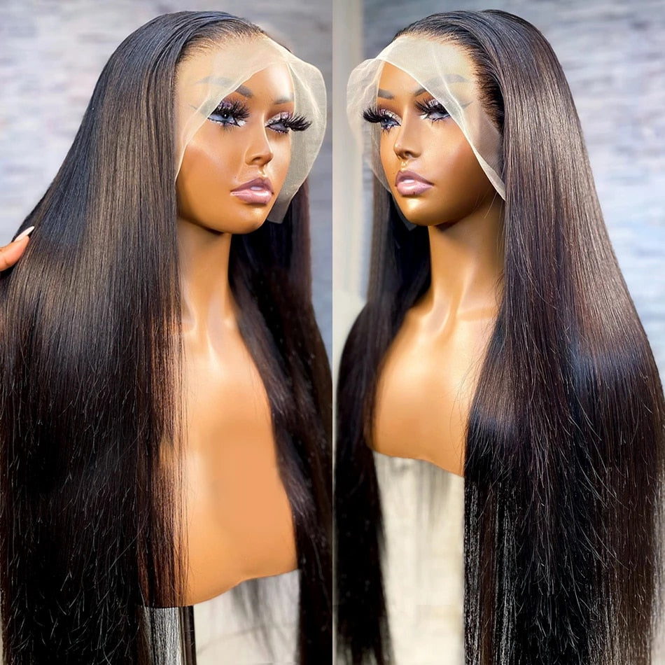 13x4 Transparent Lace 100%  Human Hair Lace Frontal Wigs