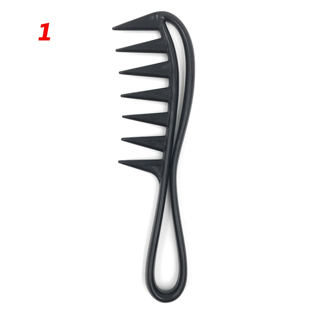 7pcs/set Black Barber Accessories Set Detangling Hair Brush Styling Comb Straightener High Quality Hair Comb