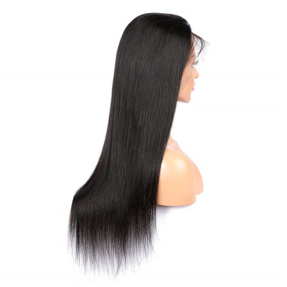 13x4 Transparent Lace 100%  Human Hair Lace Frontal Wigs