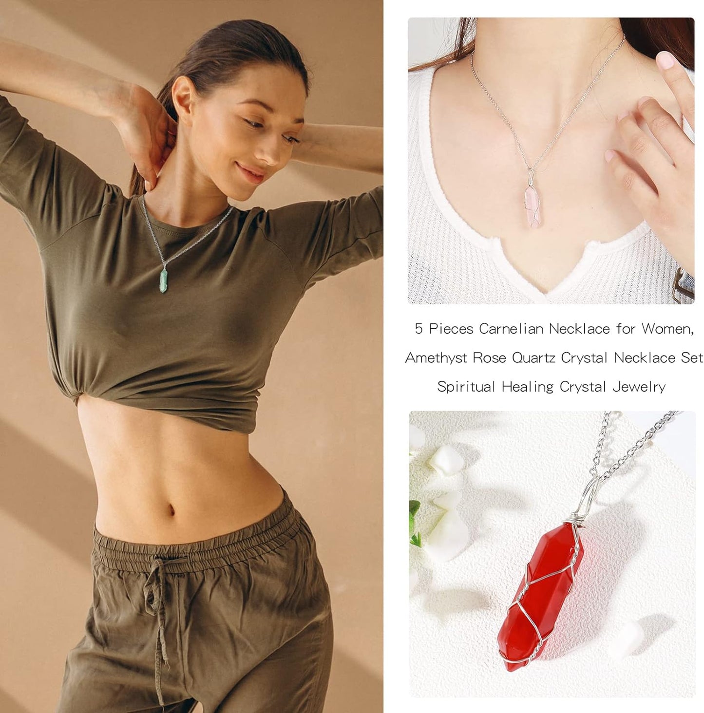 Woman's Dazzling Crystal Necklace