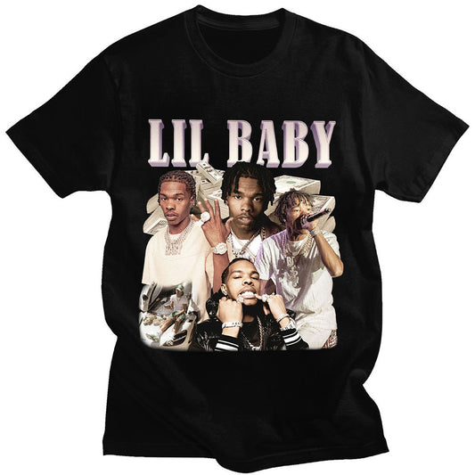 Oversized Vintage Graphic Lil Baby T Shirts