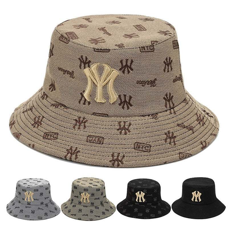 Graphic Letter Print Unisex Bucket Hats