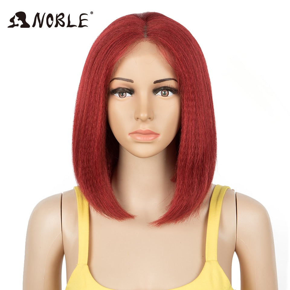 Synthetic Lace Wig Short Ombre Bob Wig Straight 13 Inch Pink Wig Synthetic Wig Blonde Wigs For Black Women Wig