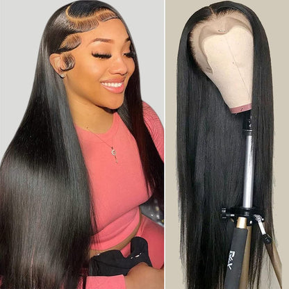 13x4 Transparent Lace 100%  Human Hair Lace Frontal Wigs